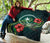 Chuuk Micronesia Premium Quilt - Green Turtle Hibiscus - Polynesian Pride