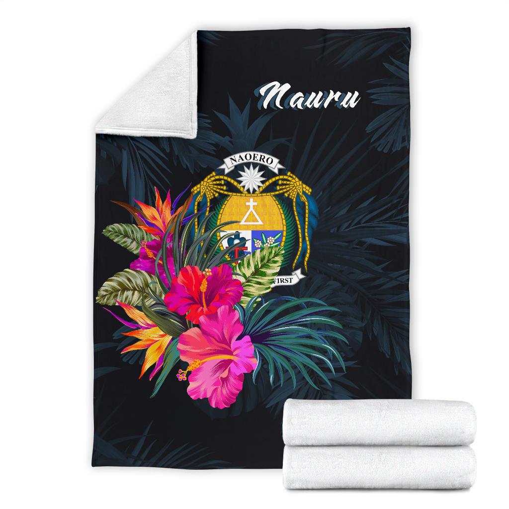 Nauru Polynesian Premium Blanket - Tropical Flower - Polynesian Pride