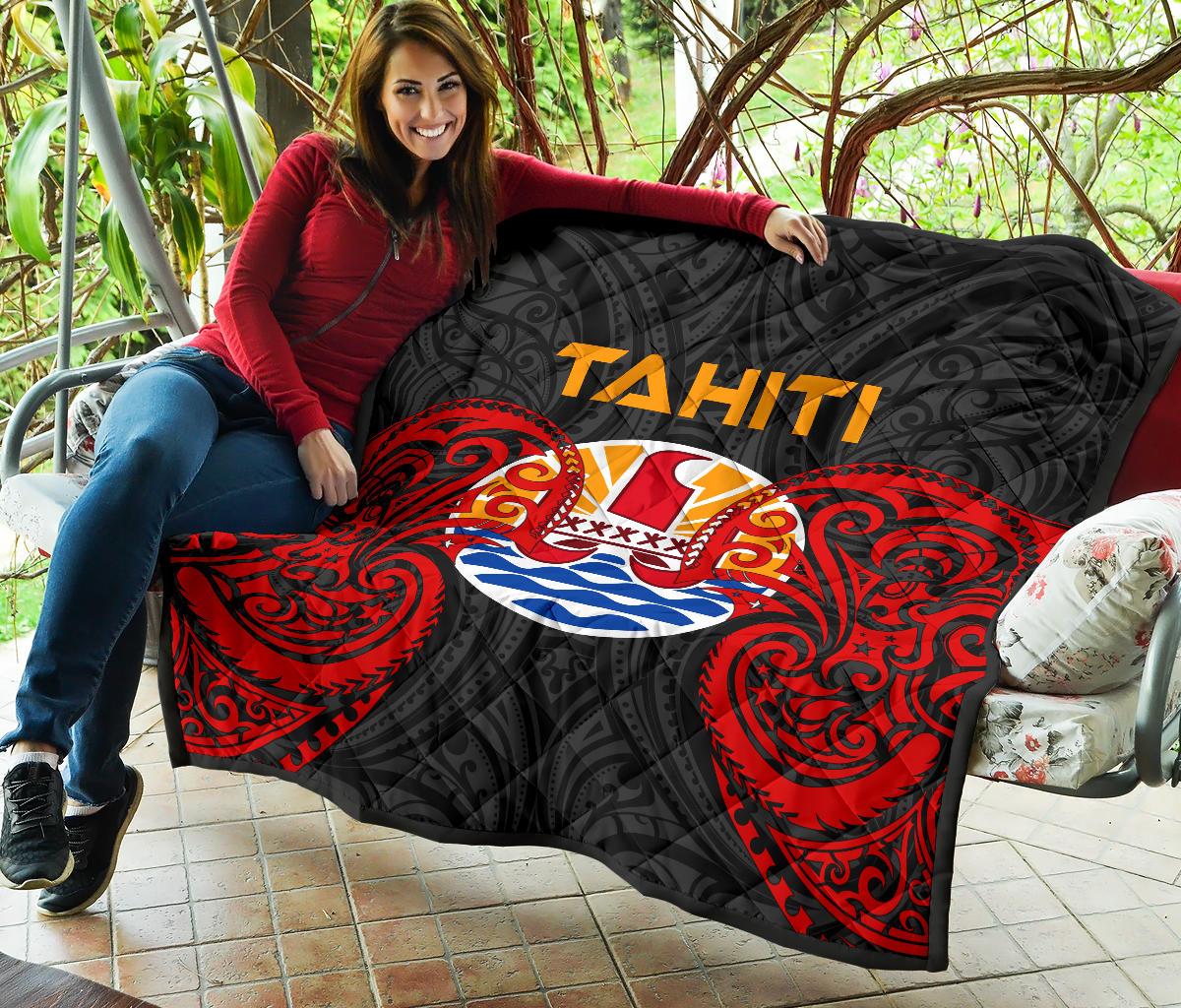 Tahiti Polynesian Premium Quilt - Tahitians Spirit - Polynesian Pride