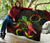 Cook Islands Polynesian Premium Quilt - Turtle With Blooming Hibiscus Reggae - Polynesian Pride