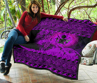 Cook Island Quilt Wave Pureple Design - Polynesian Pride