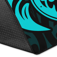 New Caledonia Area Rug - Turquoise Tentacle Turtle - Polynesian Pride