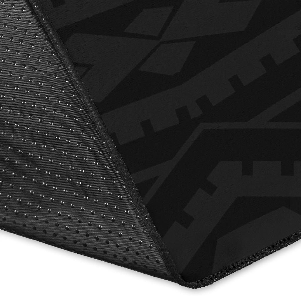 Hibiscus Plumeria Mix Polynesian Turtle Area Rug AH - Polynesian Pride