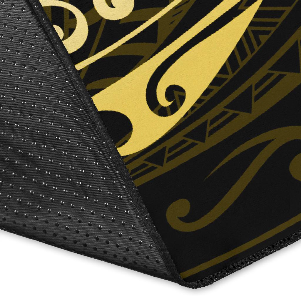 Hawaiian Map Turtle Polynesian Circle Rug AH - Polynesian Pride