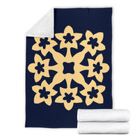 Hawaiian Premium Blanket Royal Pattern - Indigo - A1 Style - Polynesian Pride