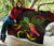 Palau Polynesian Premium Quilt - Turtle With Blooming Hibiscus Reggae - Polynesian Pride