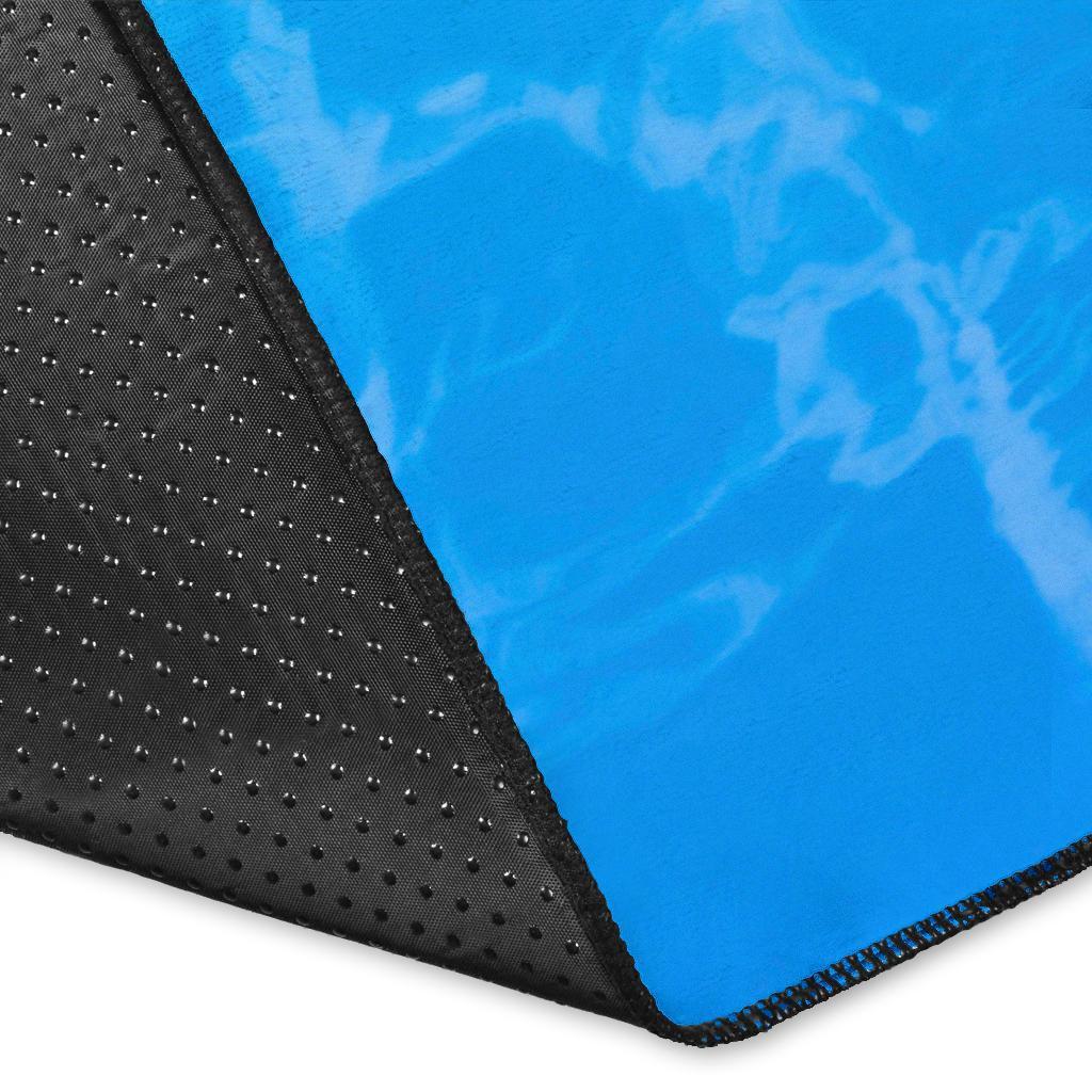 Turtle Hibiscus Swim In Sea Area Rug AH - Polynesian Pride