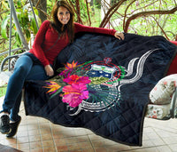 Samoa Polynesian Premium Quilt - Tropical Flowers - Polynesian Pride