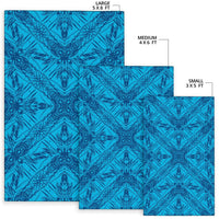 Polynesian Blue Dark Color Area Rug - Polynesian Pride