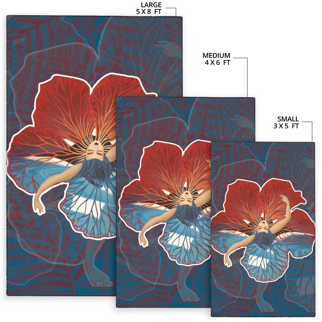 Hula Dance Hibiscus Area Rug AH - Polynesian Pride