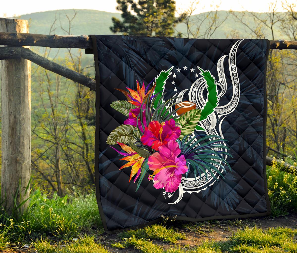 Pohnpei Micronesia Premium Quilt - Tropical Flower - Polynesian Pride