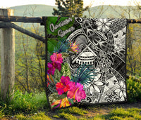 American Samoa Premium Quilt - Turtle Plumeria Banana Leaf - Polynesian Pride