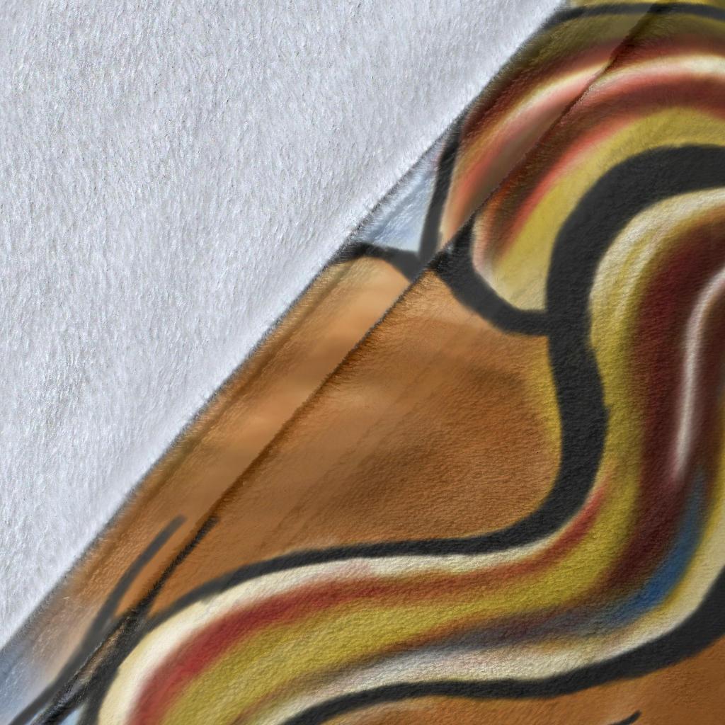 Hawaii The Girl Surfing Wave Premium Blanket - Polynesian Pride