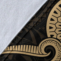 New Caledonia Premium Blanket - Gold Tentacle Turtle - Polynesian Pride