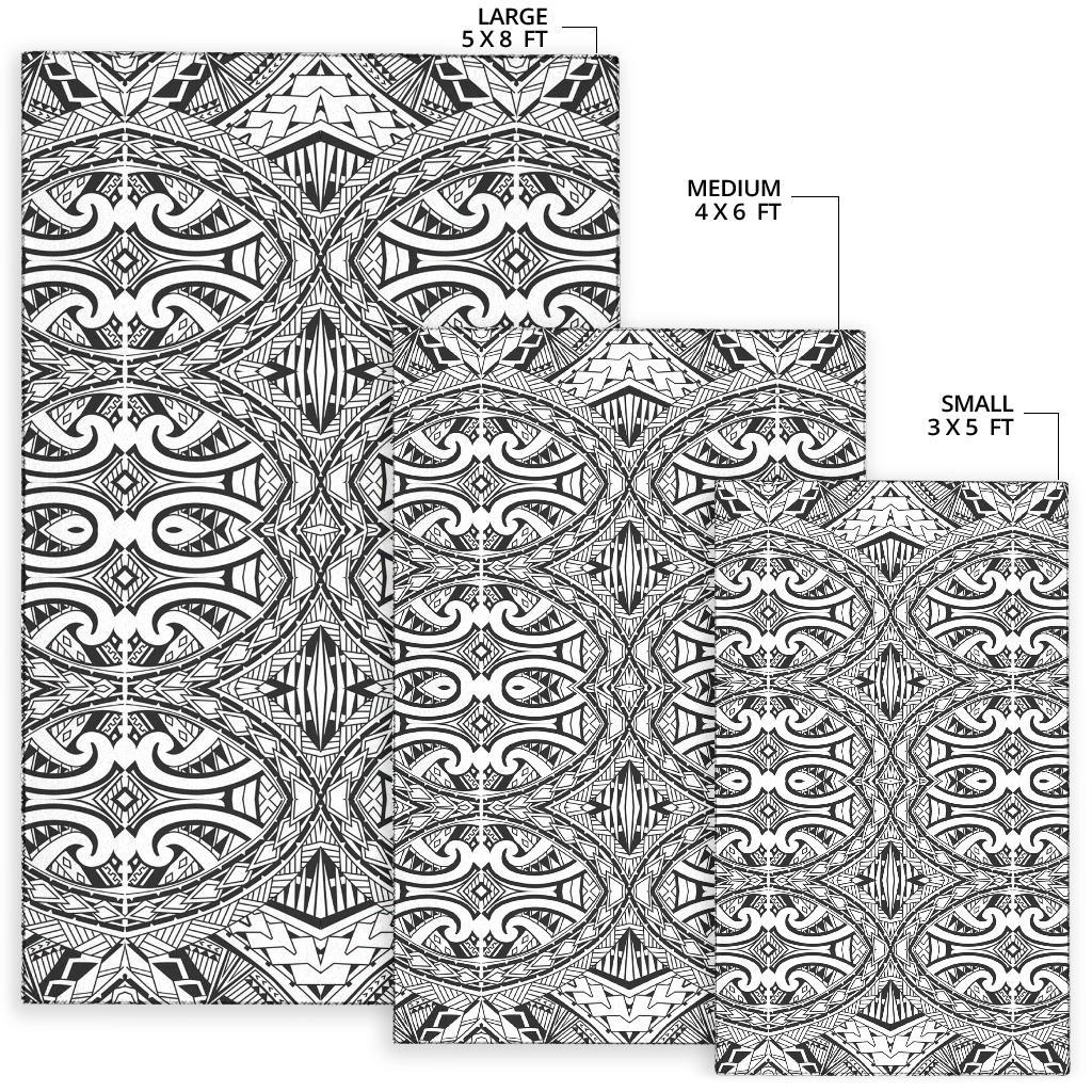 Polynesian Black Color Area Rug - Polynesian Pride