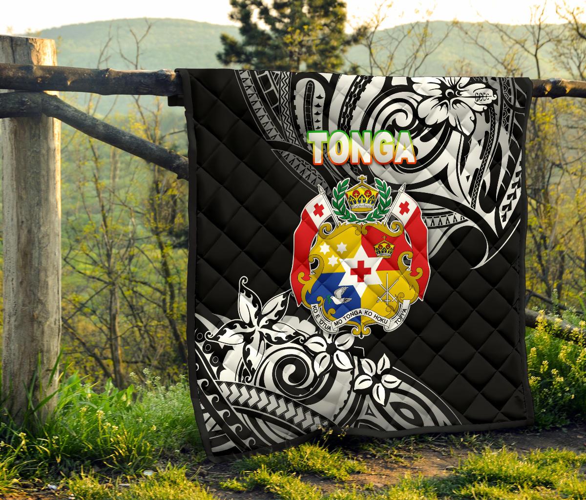 Mate Ma'a Tonga Rugby Premium Quilt Polynesian Unique Vibes - Black - Polynesian Pride