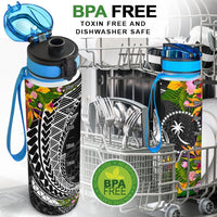 Chuuk State Hydro Tracking Bottle - Seal Spiral Polynesian Patterns - Polynesian Pride