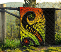 Guam Premium Quilt - Guam Polynesian Decorative Patterns - Polynesian Pride