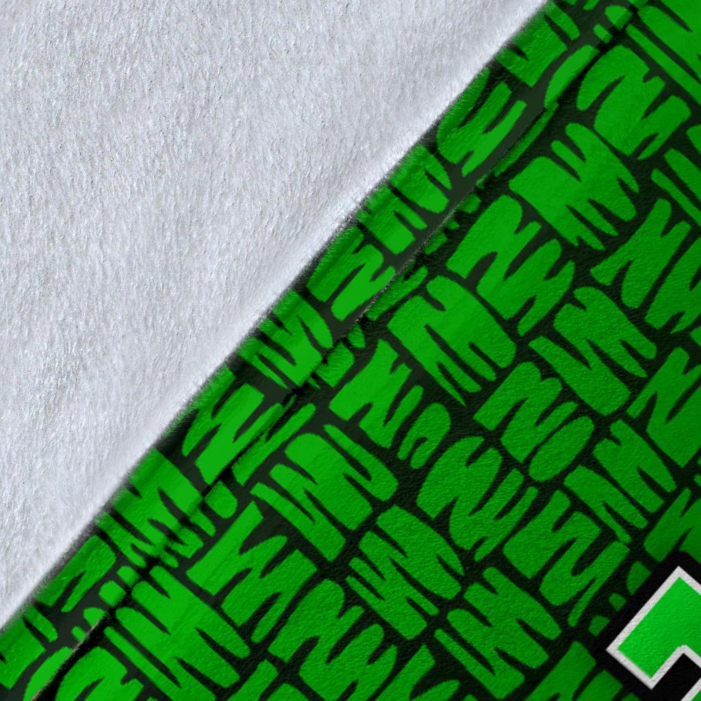 Polynesian Hawaii Custom Personalised Premium Blanket Green - Turtle with Hook - Polynesian Pride