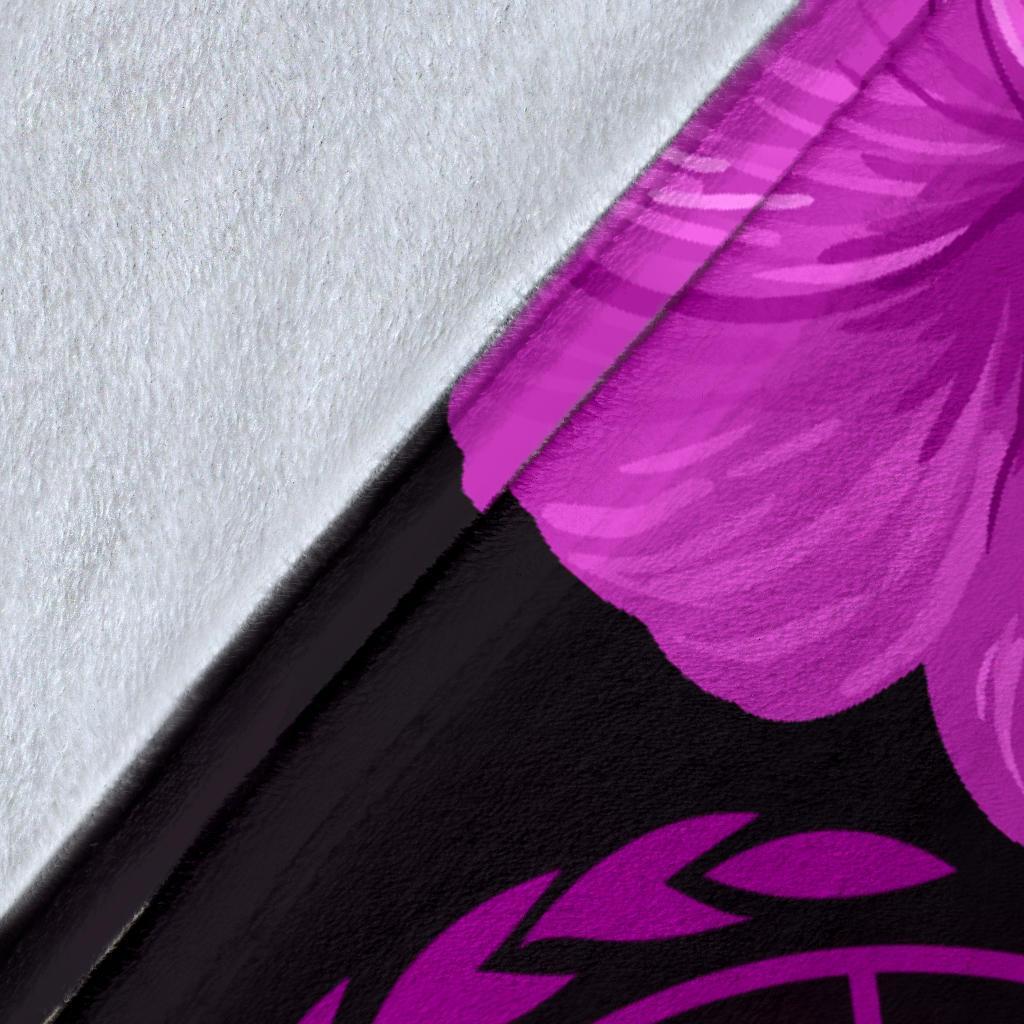 Samoa Custom Personalised Premium Blanket - Samoa Seal Wave Style (Pink) - Polynesian Pride