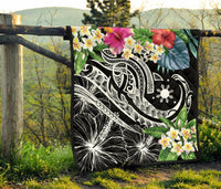 The Philippines Premium Quilt - Summer Plumeria (Black) - Polynesian Pride