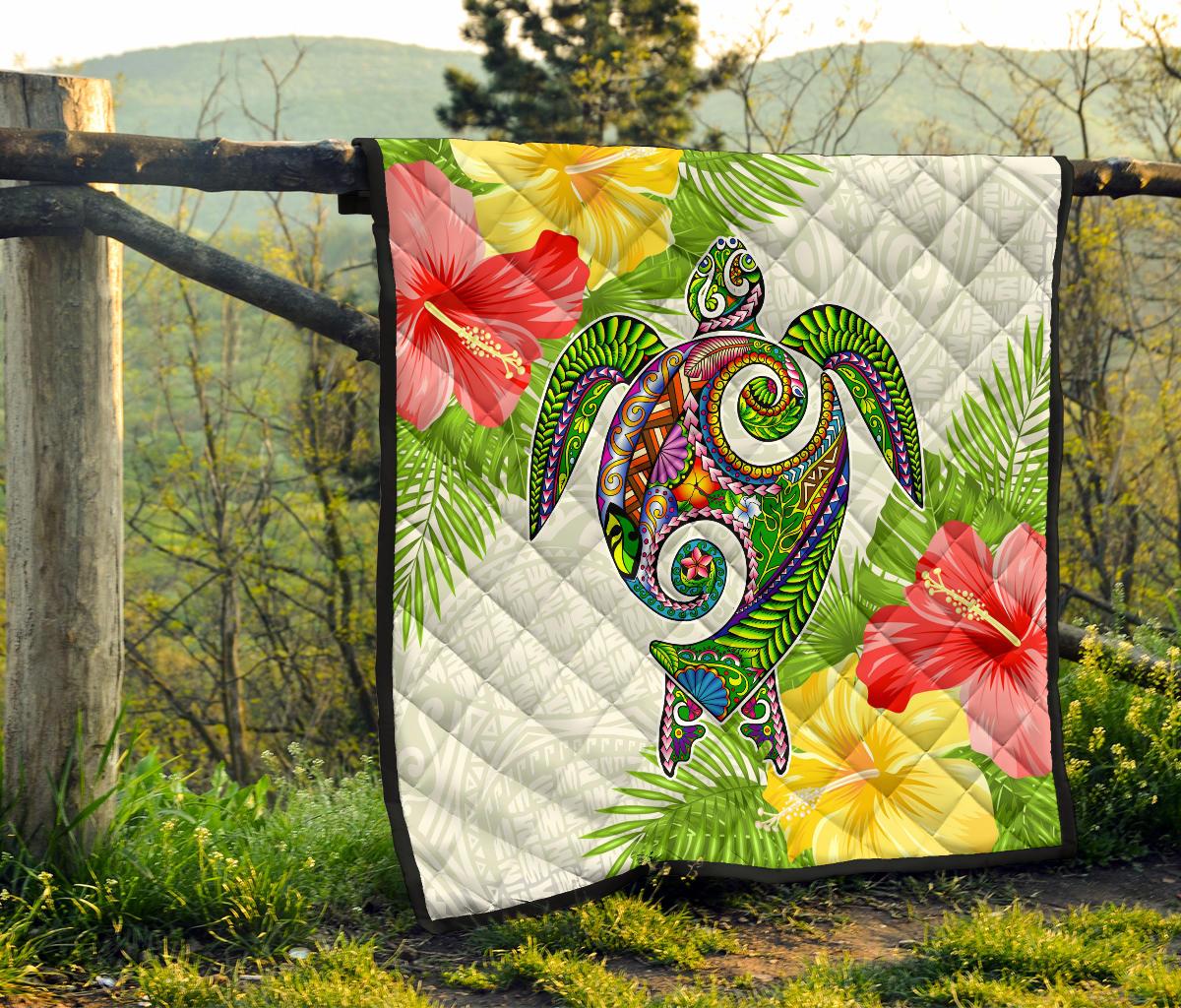 Polynesian Hawaii Quilt Turtle Colorful - Polynesian Pride