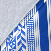 Mate Ma'a Tonga Rugby Premium Blanket Polynesian Creative Style - Blue - Polynesian Pride