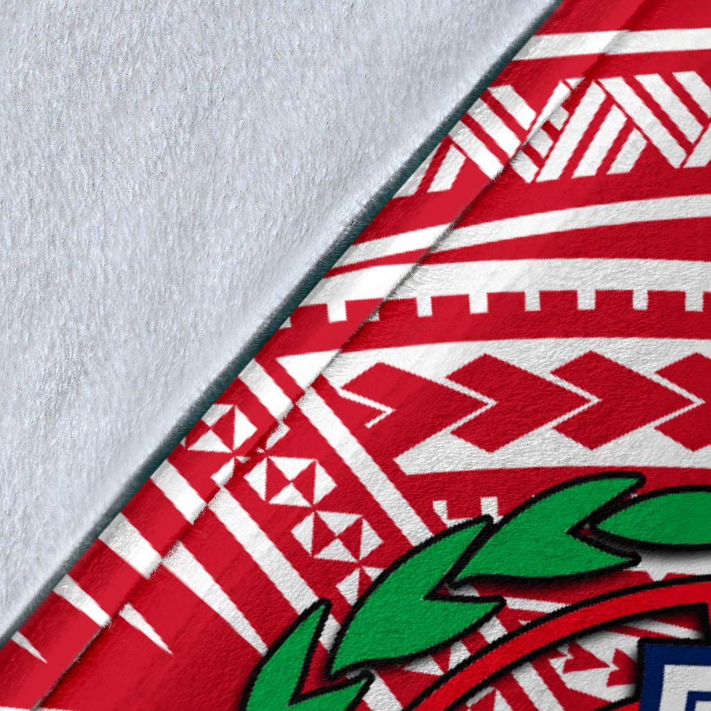Samoa Flag Polynesian Premium Blanket - Polynesian Pride