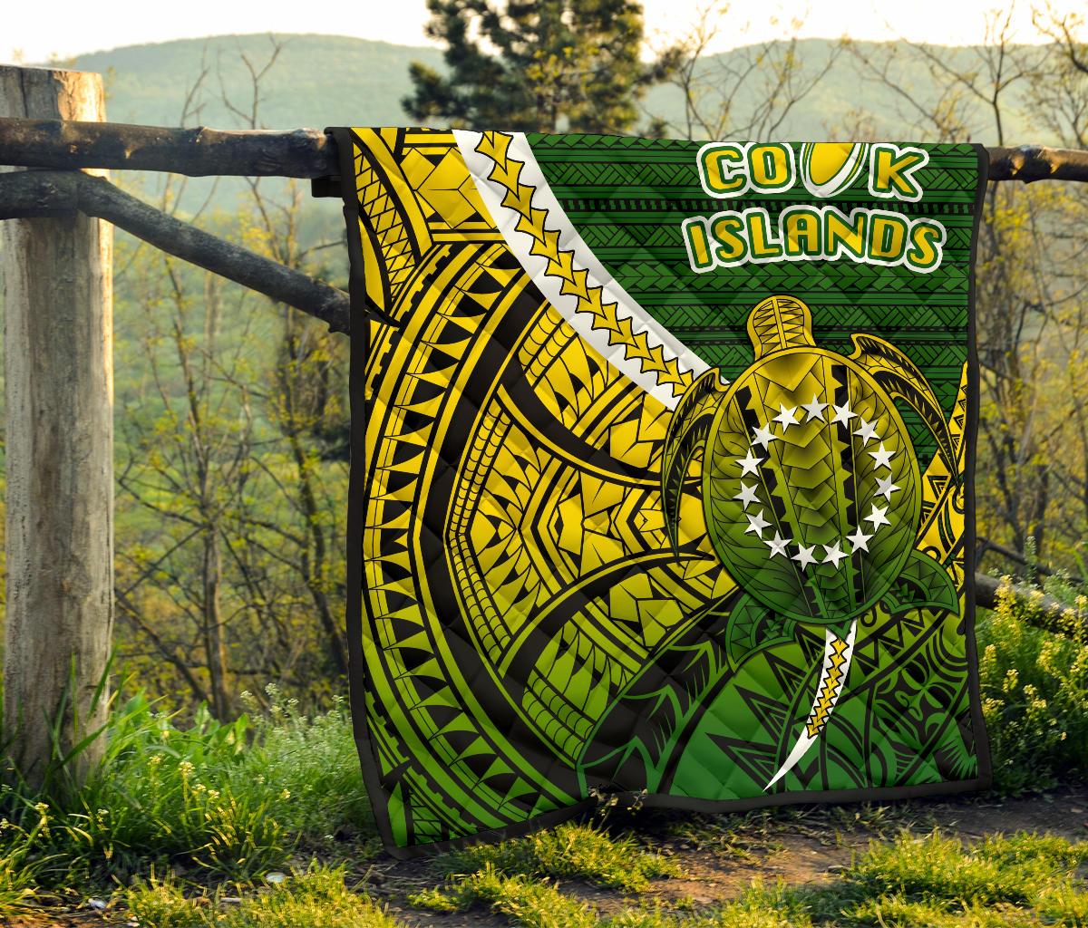 Cook Islands Premium Quilt Style Turtle Rugby - Polynesian Pride