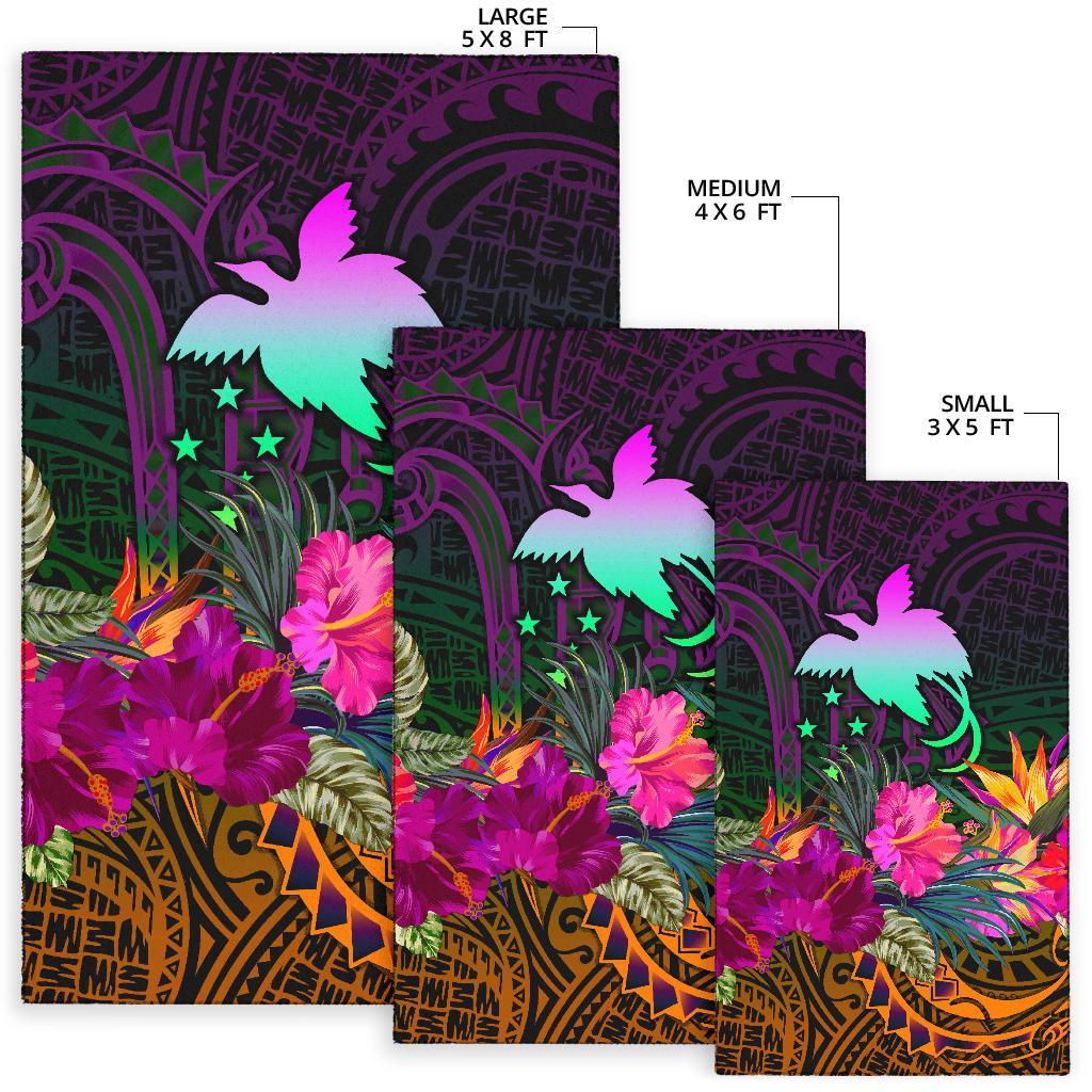 Papua New Guinea Area Rug - Summer Hibiscus - Polynesian Pride