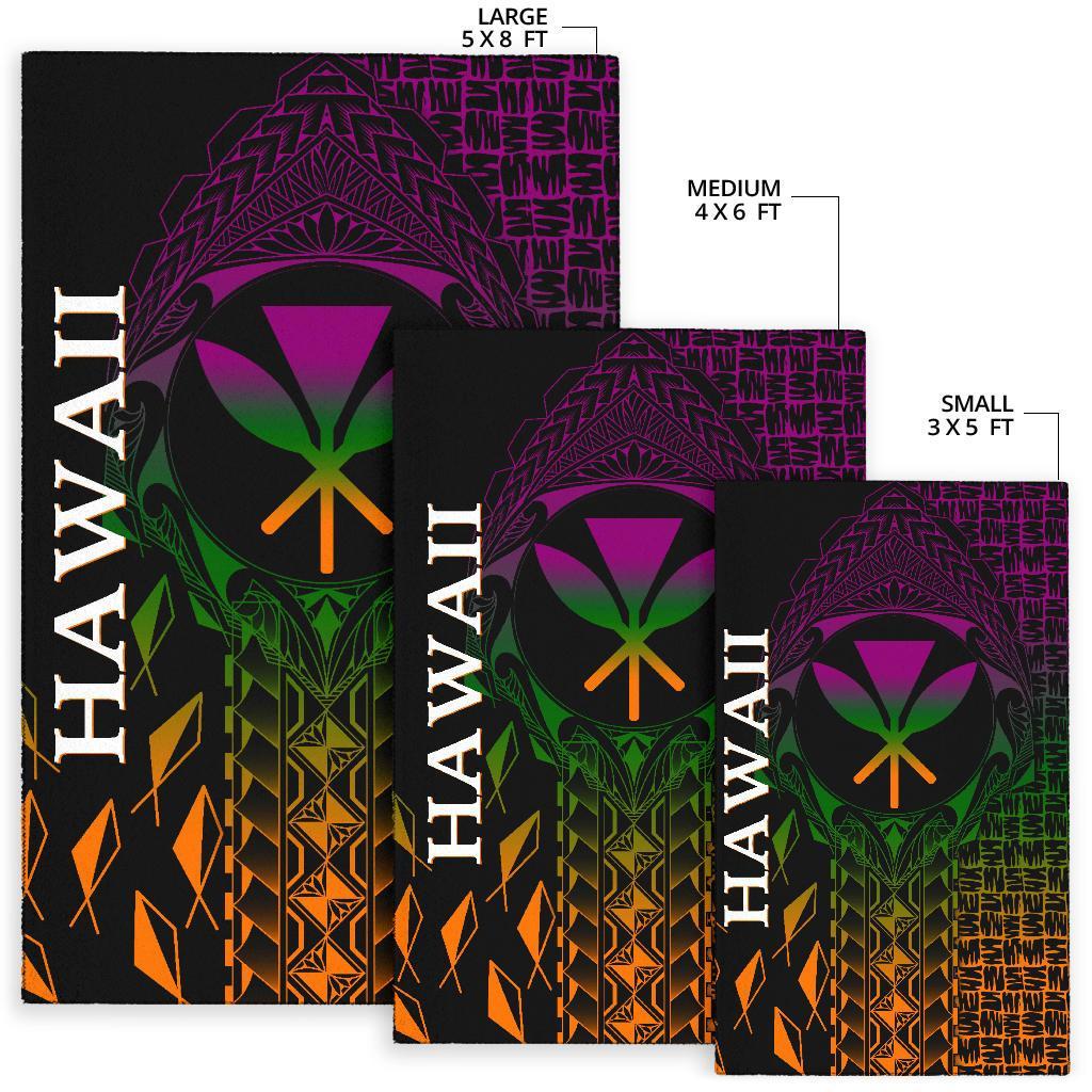 Hawaii Area Rug - Kanaka Maoli Rocket Style - Polynesian Pride