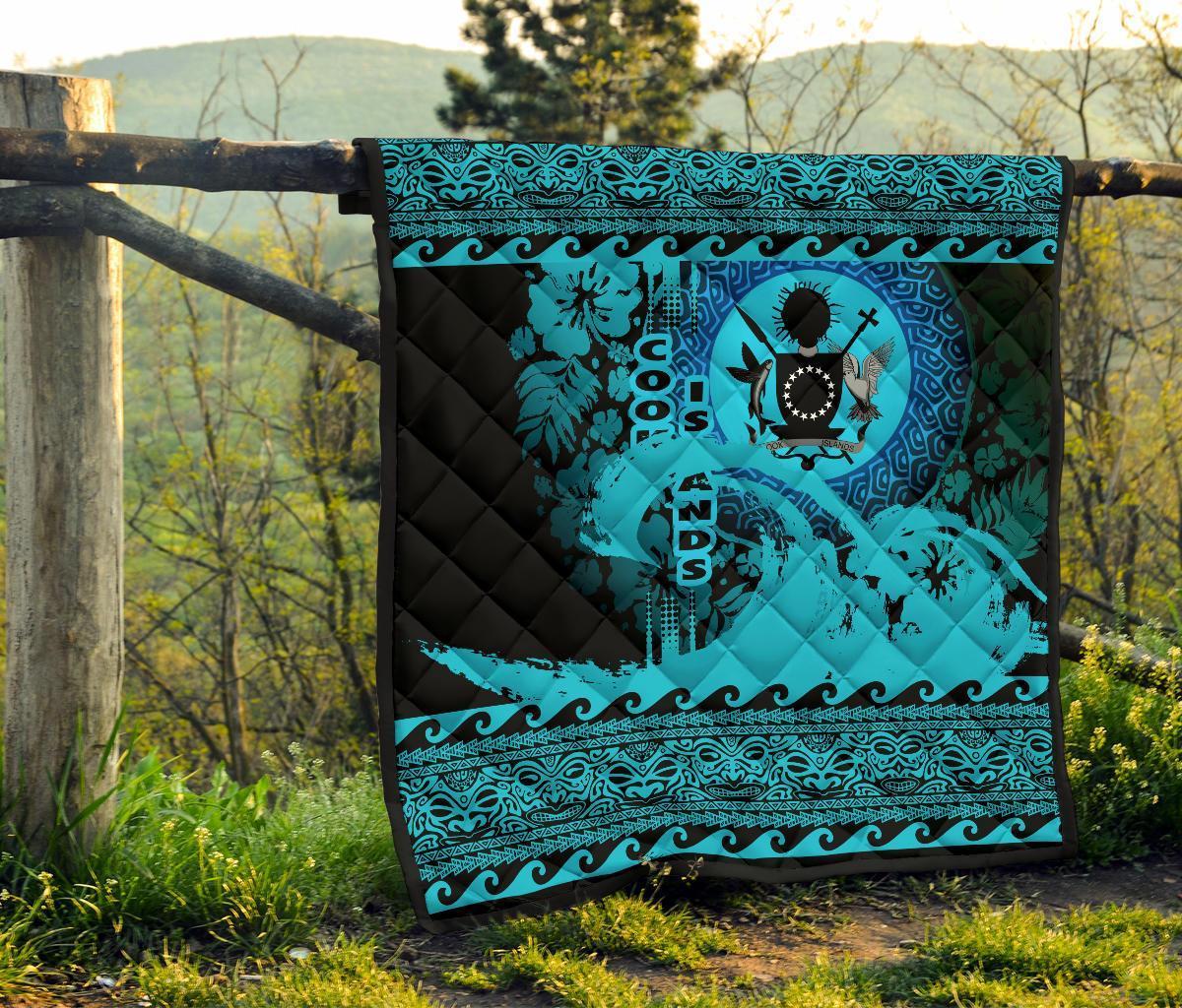 Cook Island Quilt Wave Navy Design - Polynesian Pride