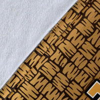 Polynesian Hawaii Custom Personalised Premium Blanket Gold - Turtle with Hook - Polynesian Pride