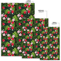 Tropical Flower Mix Rug - Polynesian Pride
