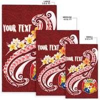 Tonga Personalised Area Rug - Tonga Coat Of Arms With Polynesian Patterns - Polynesian Pride