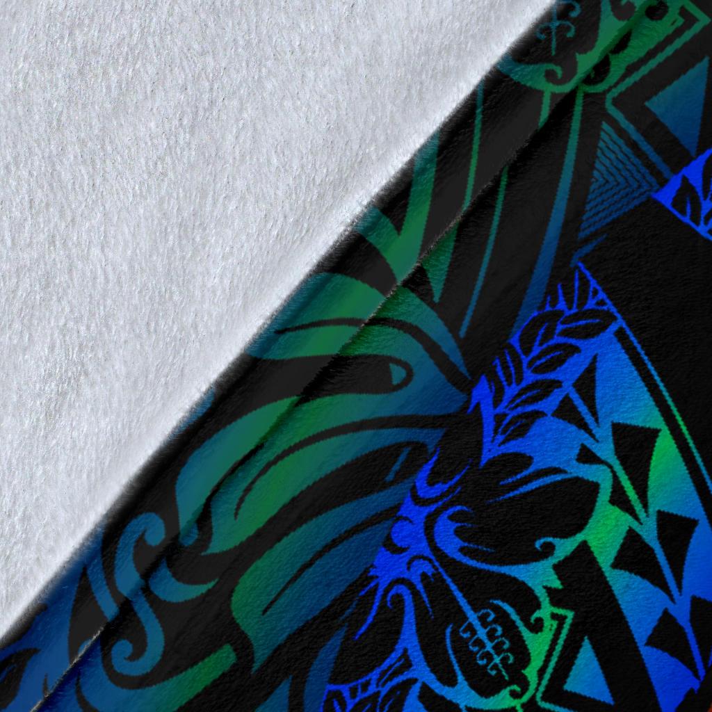 Polynesian Hawaii Premium Blanket - Colorful Turtle Shark - Polynesian Pride