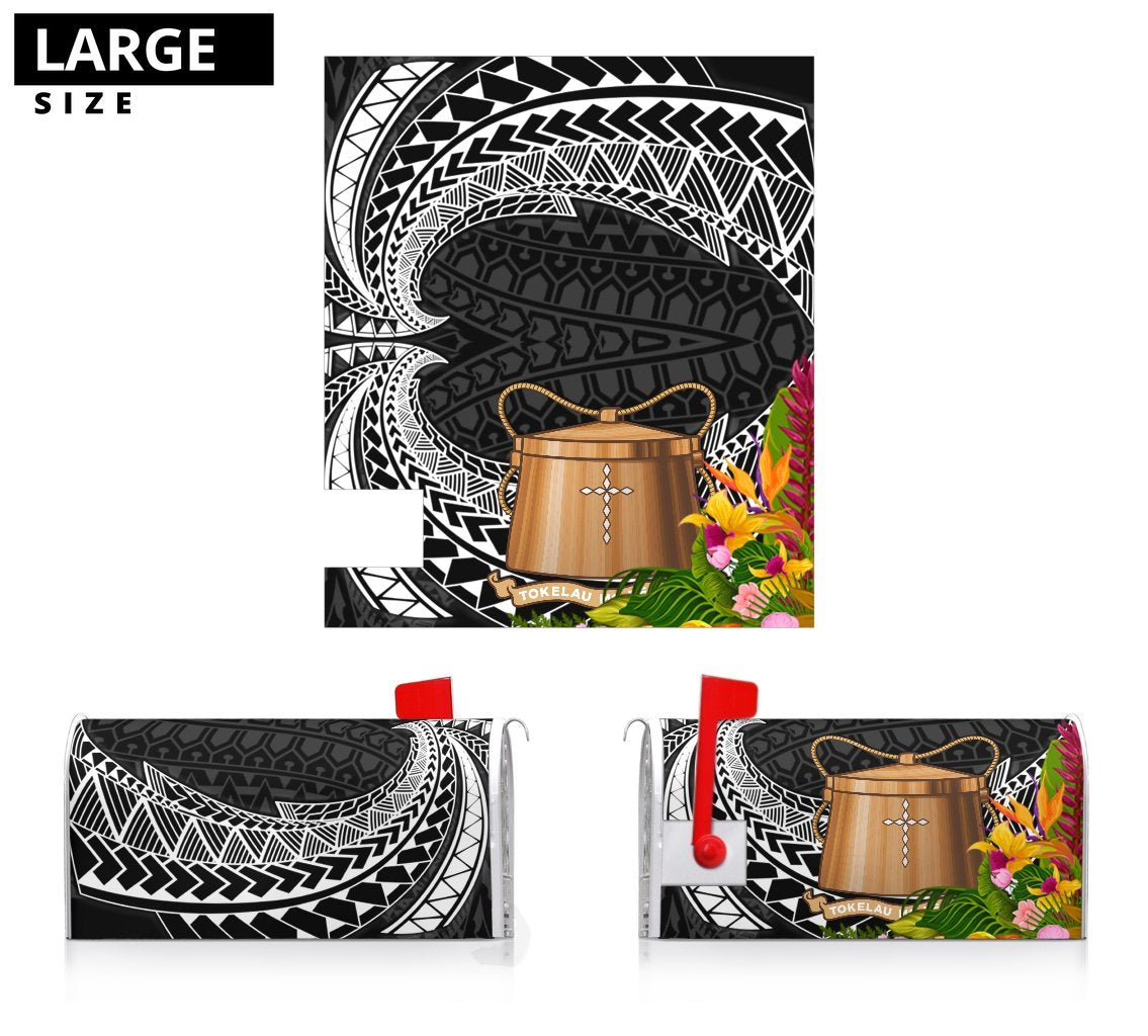 Tokelau Mailbox Cover - Tropical Flowers Style - Polynesian Pride