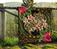Hawaii Premium Quilt - Turtle Strong Pattern Hibiscus Plumeria Art AH - Polynesian Pride