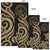 Palau Area Rug - Gold Tentacle Turtle - Polynesian Pride