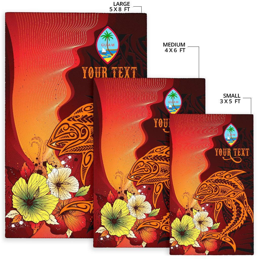 Guam Custom Personalised Area Rugs - Tribal Tuna Fish - Polynesian Pride