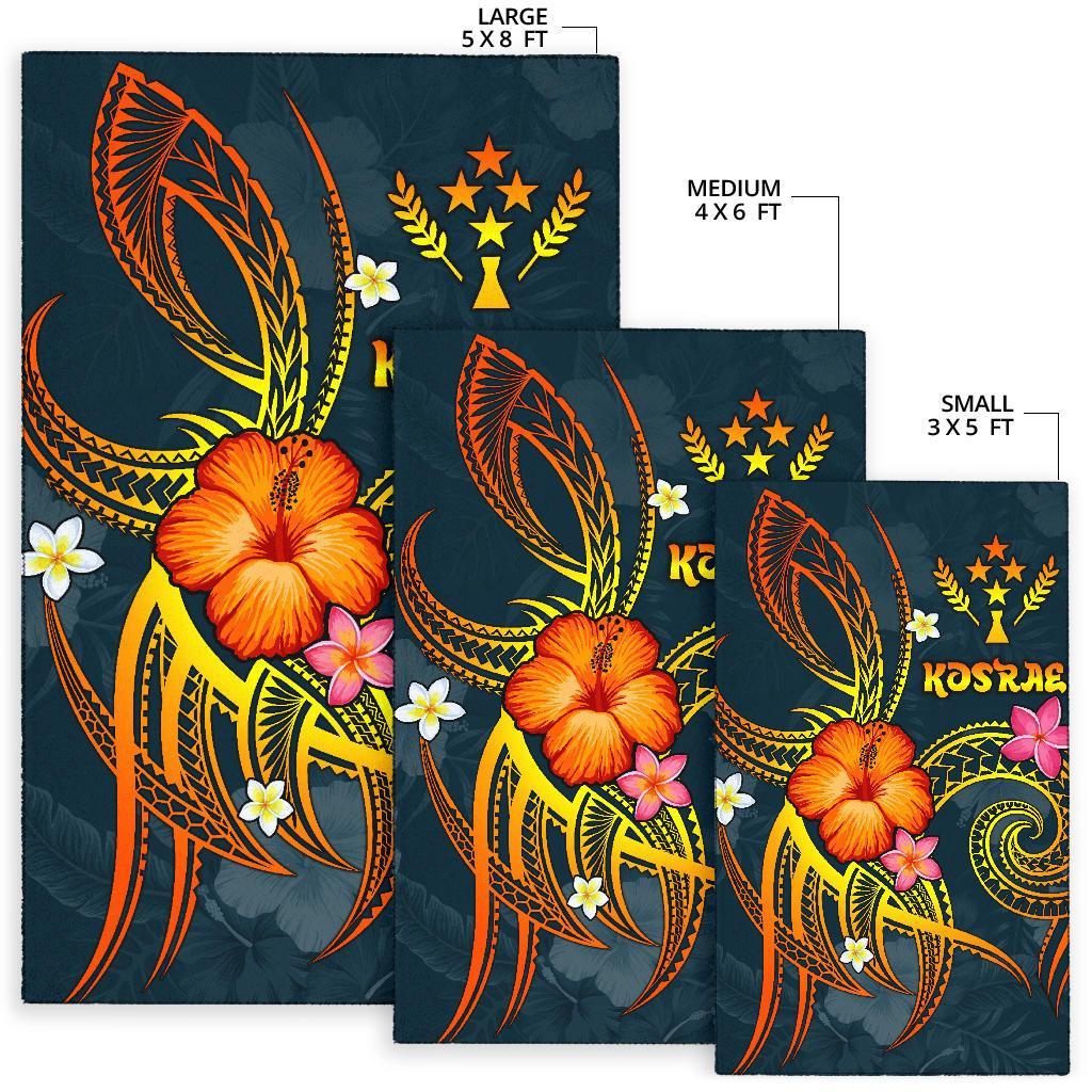 Kosrae Polynesian Area Rug - Legend of Kosrae (Blue) - Polynesian Pride