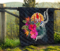 Tahiti Polynesian Premium Quilt - Tropical Flower - Polynesian Pride
