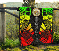 Hawaii Premium Quilt - Hawaii Seal Polynesian Reggae Tattoo - Polynesian Pride