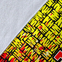 Polynesian Hawaii Custom Personalised Premium Blanket Reggae - Turtle with Hook - Polynesian Pride