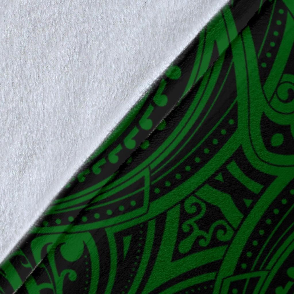 New Zealand Maori Rugby Premium Blanket Pride Version - Green - Polynesian Pride