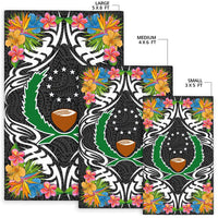 Pohnpei State Area Rug - Coat OfArmsWith Tropical Flowers - Polynesian Pride