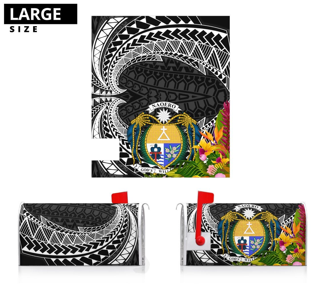 Nauru Mailbox Cover - Tropical Flowers Style - Polynesian Pride