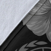 Samoa Custom Personalised Premium Blanket - Samoa Seal Wave Style (Black) - Polynesian Pride