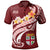 Fiji Polo Shirt Viti Seal Polynesian Patterns Plumeria (Red) Unisex Red - Polynesian Pride