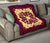 Hawaii Premium Quilt - Hawaiian Quilt Plumeria Medallion Burgundy - AH - Polynesian Pride